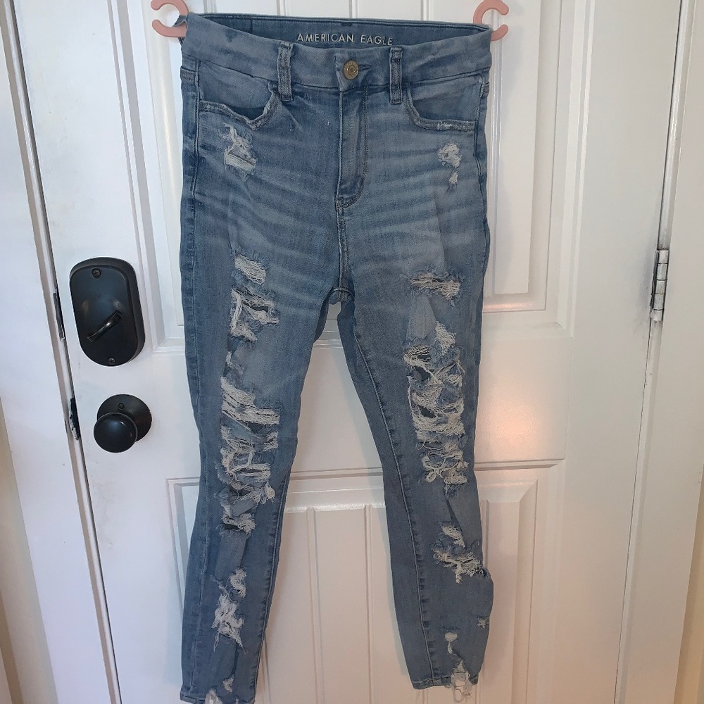 American Eagle Next Level Stretch curvy High Rise jegging crop